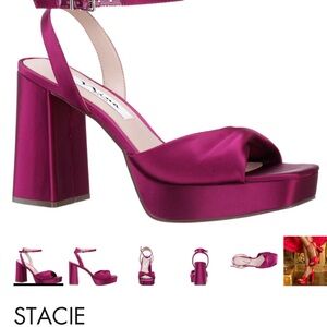Women's Platform Sandals - Fuchsia